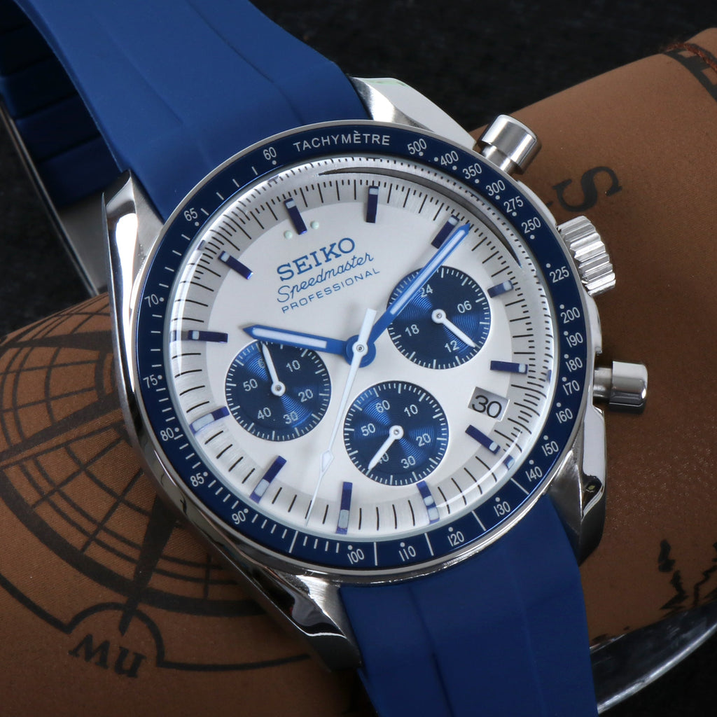 Custom Seiko Mod Blue Speed Watch