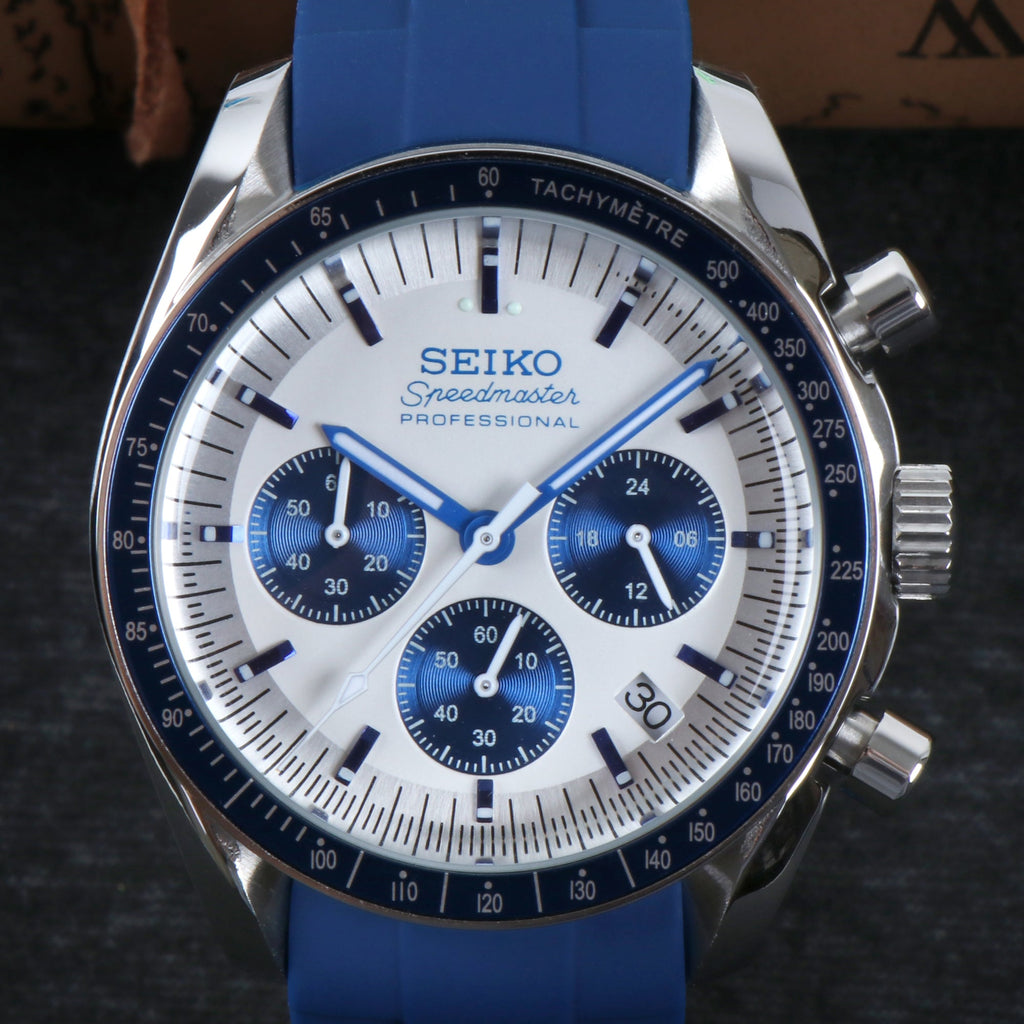 Custom Seiko Mod Blue Speed Watch