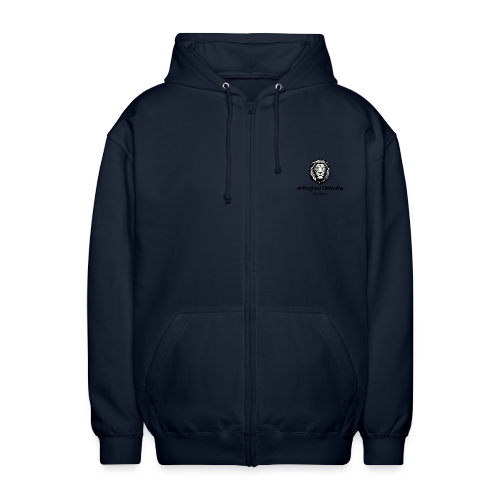 Uniseks zip hoodie - navy