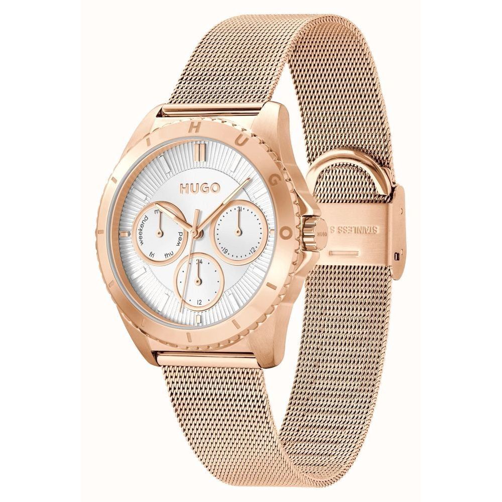 Gold Stainless Steel Dress Watch