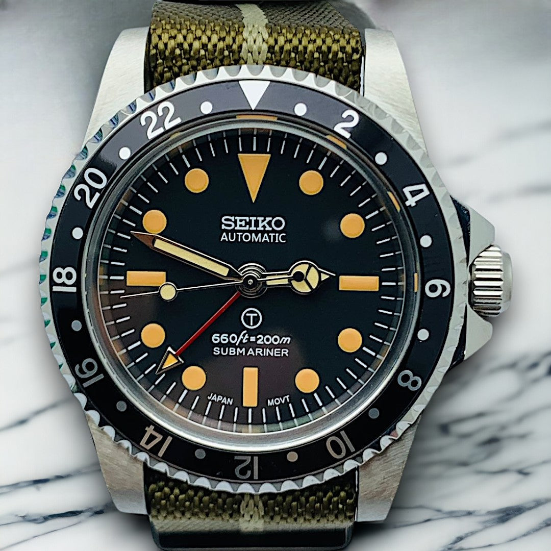 Custom Seiko Milsub Vintage Mod